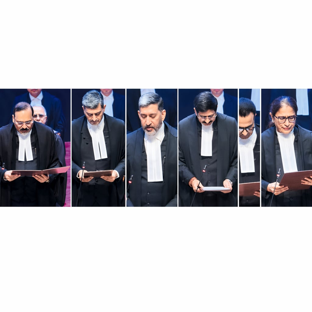 సుప్రీంకోర్టు న్యాయమూర్తులుగా ఐదుగురు ప్రమాణ స్వీకారం