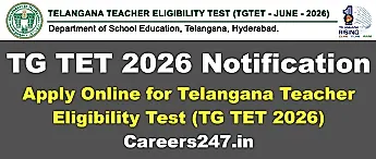 TGTET జూన్ 2026 హాల్ టికెట్లు విడుదల