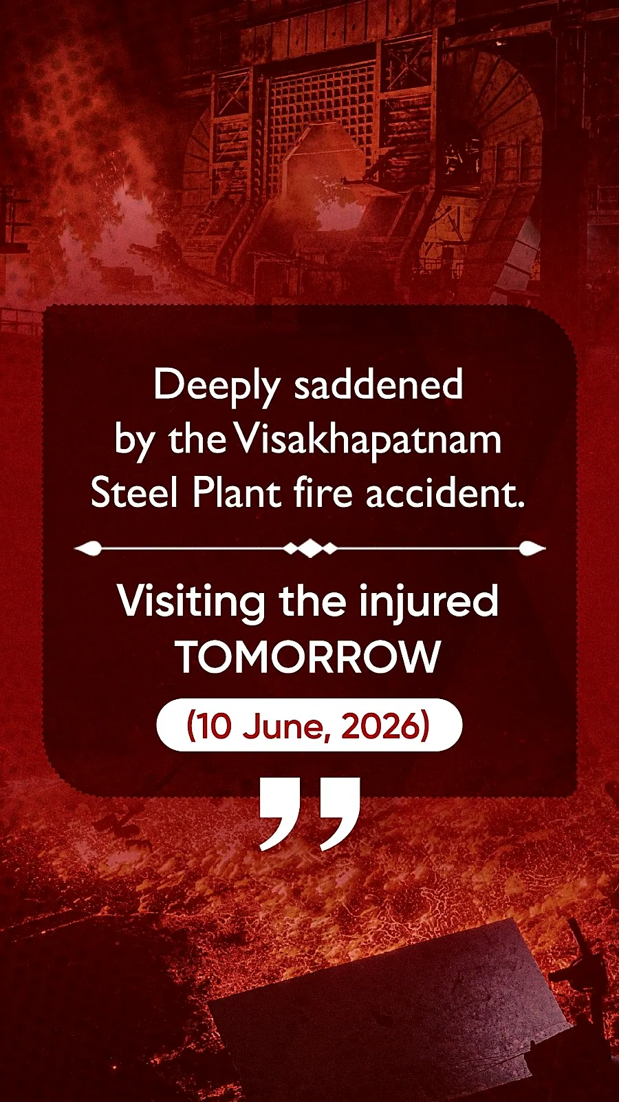 బాధితులను పరామర్శించనున్న మాజీ సీఎం వైఎస్ జగన్ - పోస్ట్