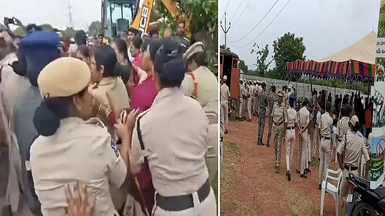 బహదూర్‌గూడాలో బుల్లెట్ ట్రైన్ భూసేకరణపై ఉద్రిక్తతలు
