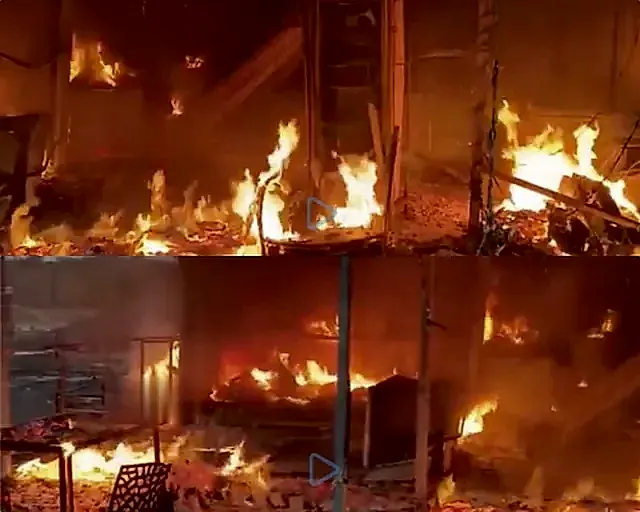 దేవరపల్లి సమీపంలో భారీ అగ్నిప్రమాదం