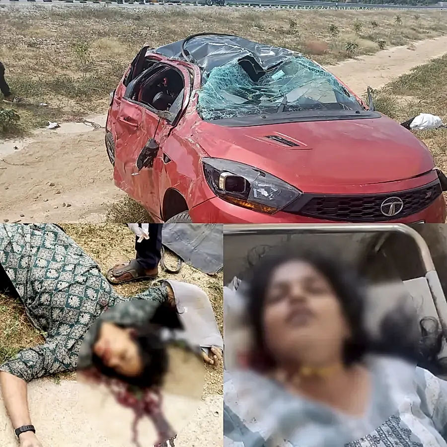 చిత్తూరు జిల్లా వీకోట ఎక్స్ప్రెస్ హైవేపై ఘోర రోడ్డు ప్రమాదం.. ఇద్దరు మహిళల మృతి