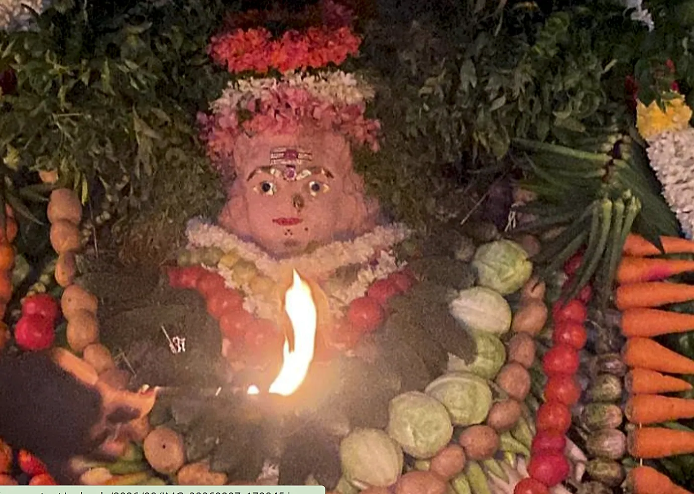 ప్రొద్దుటూరు చాముండేశ్వరి ఆలయంలో శాకంబరీ అలంకారం