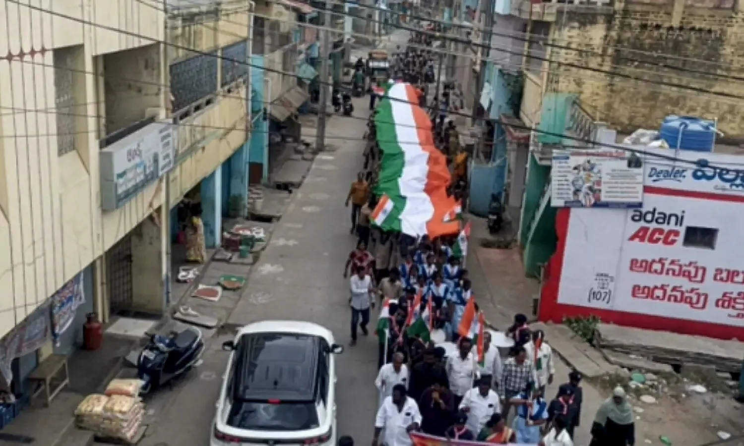 చౌడేపల్లిలో హర్ ఘర్ తిరంగా ర్యాలీ ఘనంగా