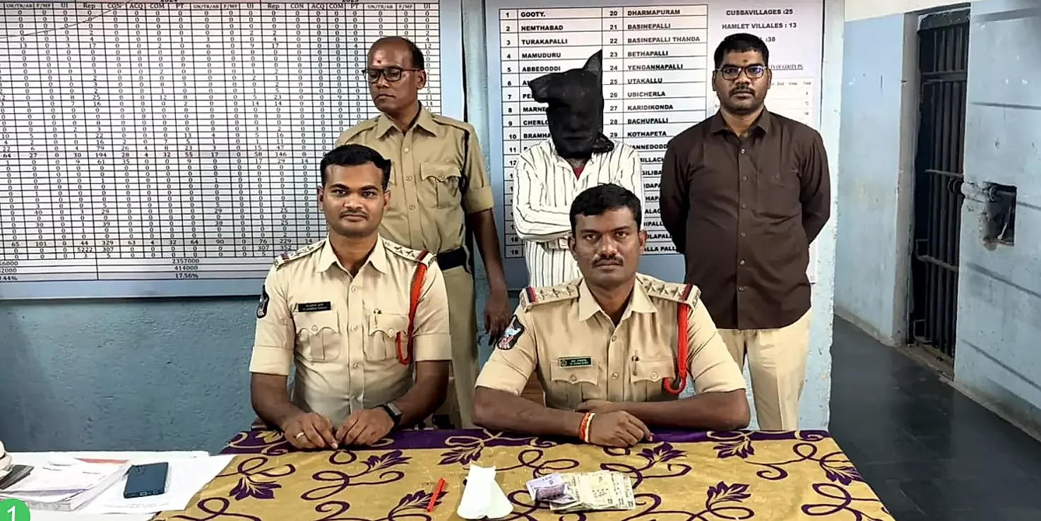 గుత్తి టౌన్లో మట్కా రాస్తున్న వ్యక్తి అరెస్ట్