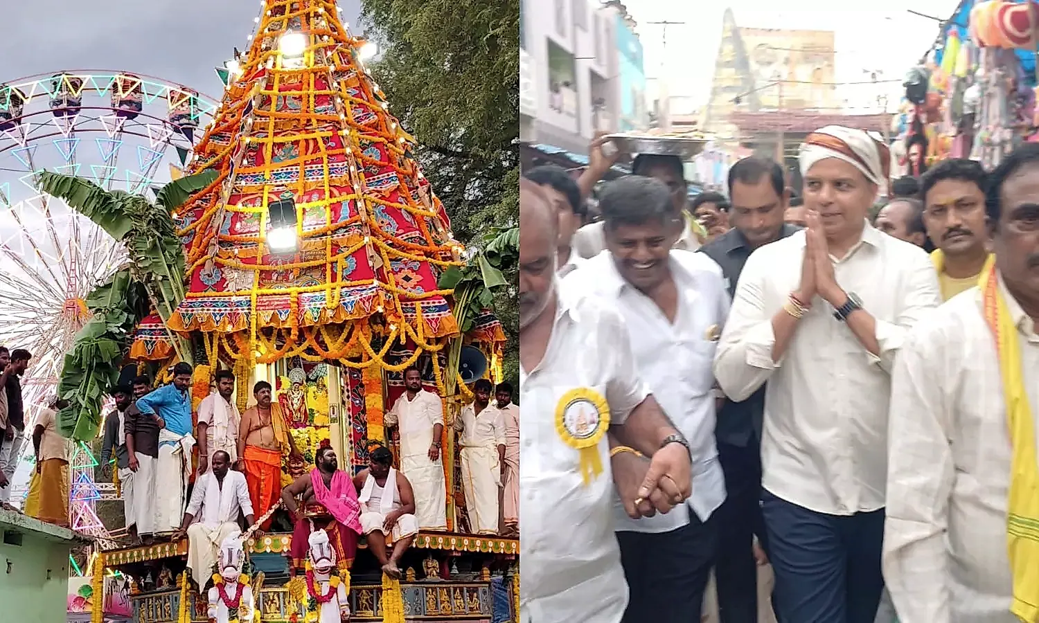 పుత్తూరులో శ్రీ ద్రౌపతీ సమేత ధర్మరాజు స్వామి మహారథోత్సవం వైభవంగా