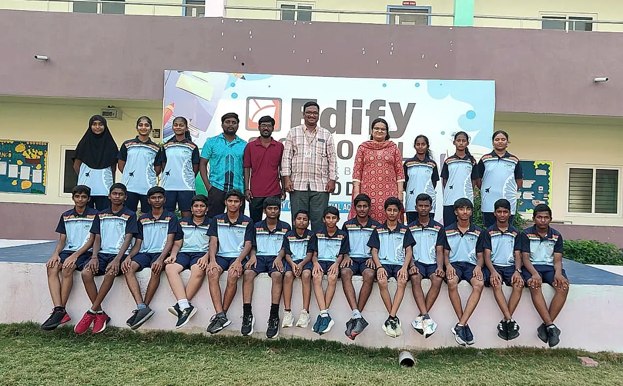 ప్రొద్దుటూరు ఎడిఫై స్కూల్ విద్యార్థులకు అమరావతి స్టేట్ టోర్నమెంట్లో అవకాశం