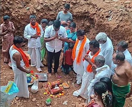వాంపల్లెచెరువులో శ్రీ వెంగమాంబ నూతన ఆలయానికి భూమిపూజ