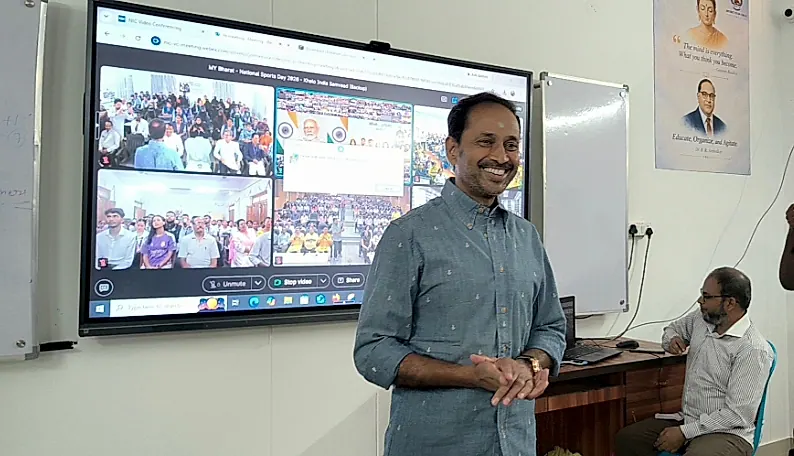 కదిరిలో ‘ఖేలో ఇండియా సంవాద్’ కార్యక్రమంయువతతో క్రీడల ప్రాధాన్యంపై చర్చ