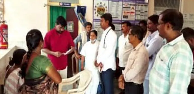 టేకూరుపేట పీహెచ్సీపై ఆకస్మిక తనిఖీ