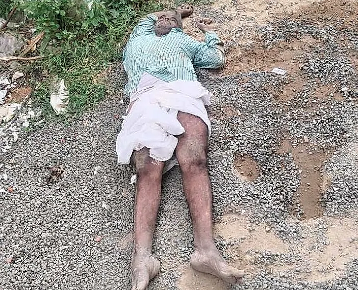 ప్రొద్దుటూరు–జమ్మలమడుగు రోడ్డుపై గుర్తు తెలియని వ్యక్తి మృతి