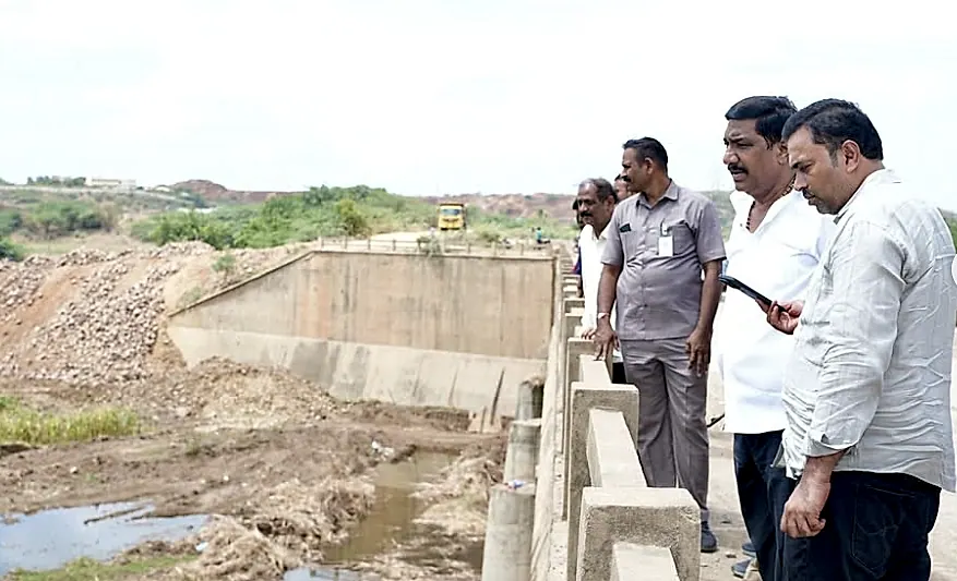 దద్దనాల ప్రాజెక్ట్కు ఎస్ఆర్బీసీ జలాల విడుదల, జుర్రేరు వాగు పనుల పర్యవేక్షణ