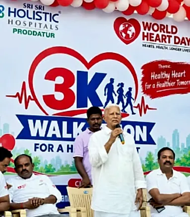 ప్రొద్దుటూరులో గుండె ఆరోగ్య అవగాహనకు 3K వాకథాన్